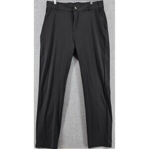 Soothfeel Men's Golf Pants Sz L ( 33x30) Black 5 Pocket Slim Fit Stretchy Sporty